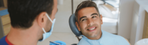 Man at a dental implants consultation